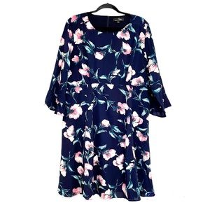 Suzanne Betro Navy Floral Dress